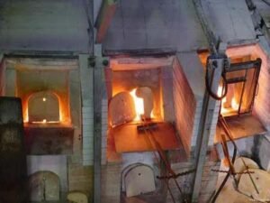 glass melting kiln